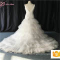 CZ1873 China Customized Sexy Puffy Mermaid Wedding Dress Open Back Heavy Lace Princess Wedding Dress 2017